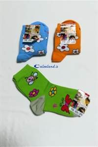 Socks Flower - Cotton socks for girl with flowers.