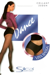 Dance 30 denier - Low waist tights 30 den with hi-cut panty reinforced.