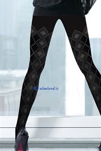 Caracas pantyhose - Pantyhose 60 denier with diamond pattern designed and solid.
