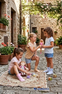 Calzino Ciclamino - Calzino in cotone per bambina con lurex