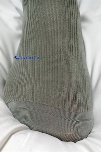 Stretch cotton knee-highs for men with linked toe