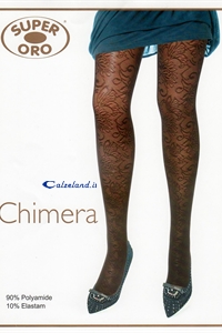 Chimera Tights - 20 denier soft pantyhose with lace work adheres perfectly to the leg.